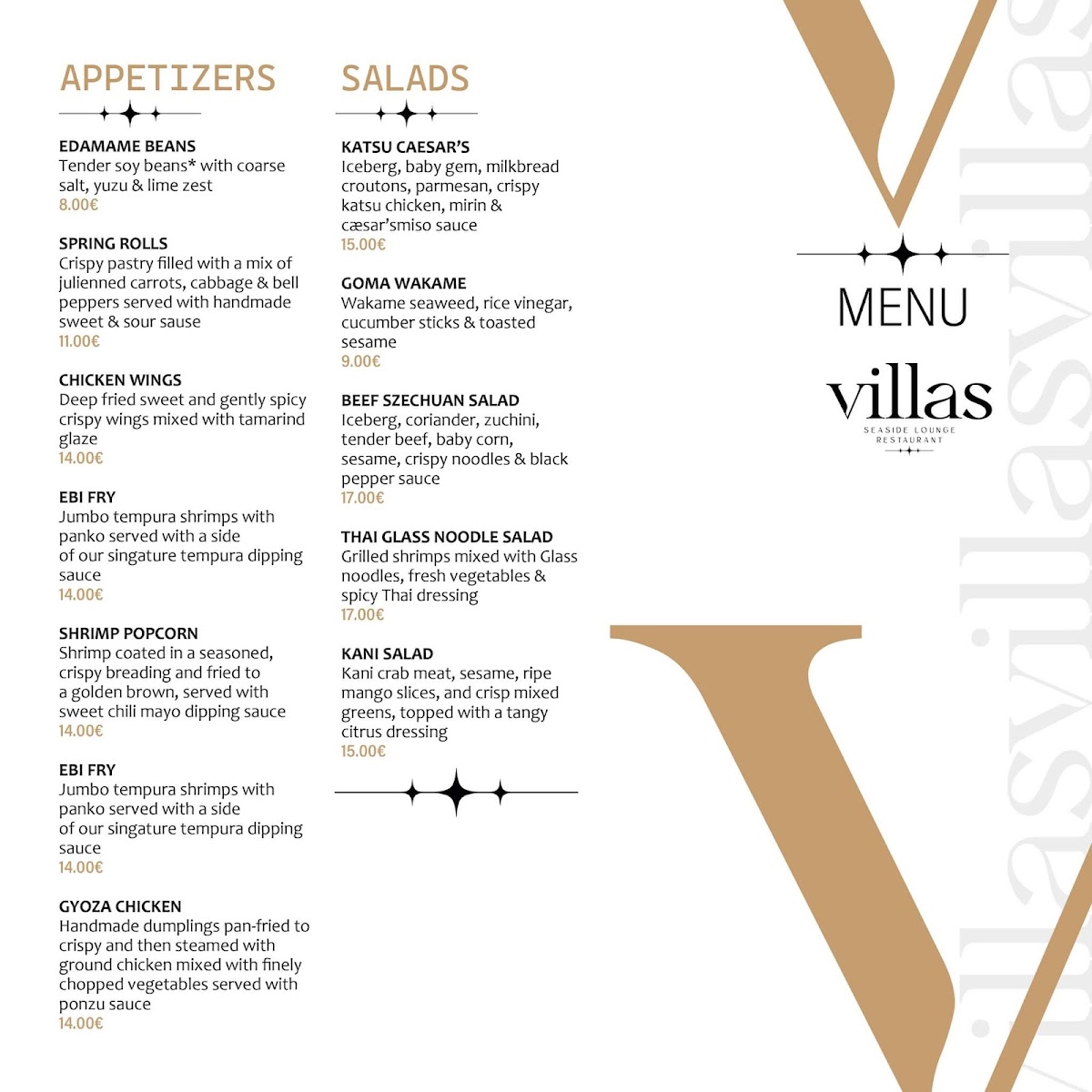 Menu Villas Seaside Lounge & Restaurant-2