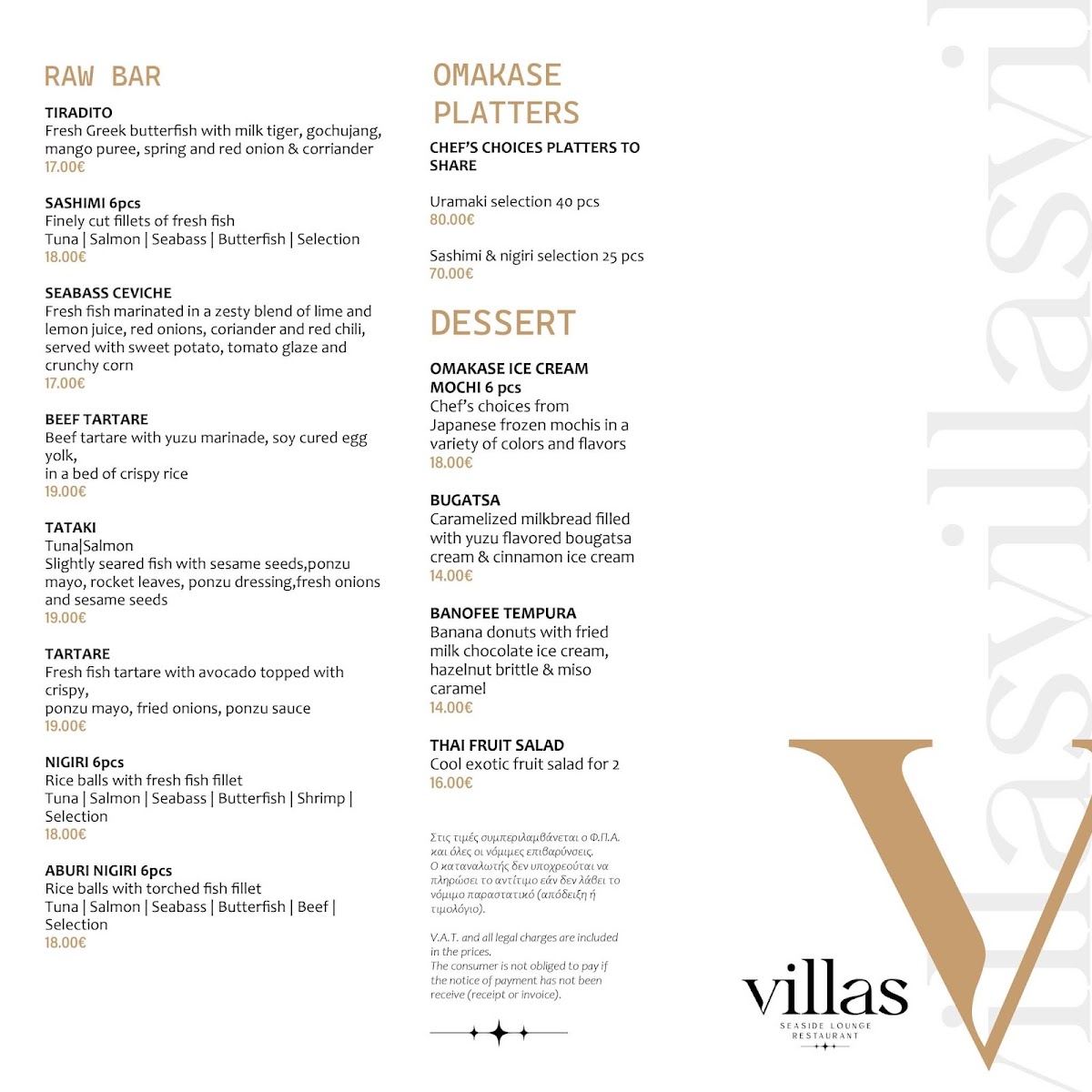 Menu Villas Seaside Lounge & Restaurant-7